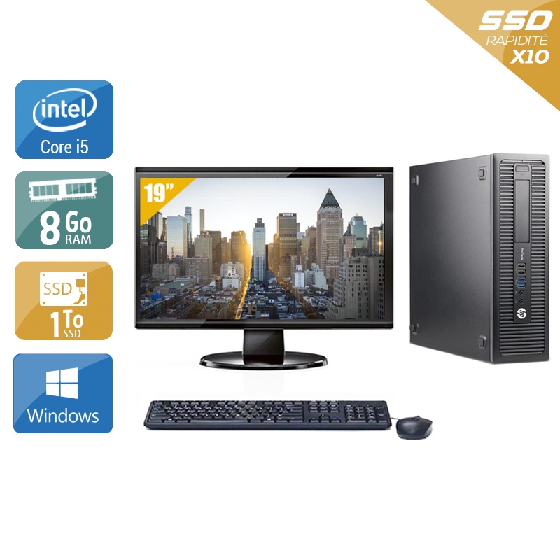 Acheter HP ProDesk 600 G1 SFF i5 + Écran - 19'' 8Go RAM 1To SSD Windows 10 Bon étatOccasion certifiée reconditionnée Bon état - 307,50 € HP ProDesk 600 G1 SFF i5 + Écran - 19'' 8Go RAM 1To SSD Windows 10 Bon étatOccasion certifiée reconditionnée Bon état - reconditionné disponible sur Kiatoo