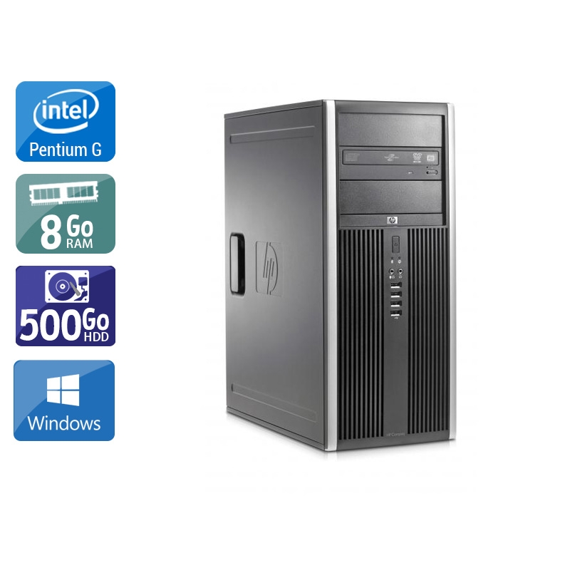 HP Compaq Elite 8100 Tower Pentium G Dual Core - 8Go RAM 500Go HDD Windows 10  État correctOccasion certifiée reconditionnée Bon état -  reconditionné disponible sur Kiatoo