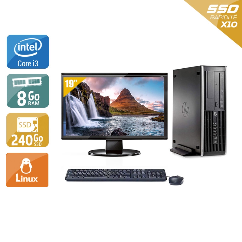 Acheter HP Compaq Pro 6300 SFF i3 + Écran - 19'' 8Go RAM 240Go SSD Linux Très bon étatOccasion certifiée reconditionnée Bon état - 265,84 € HP Compaq Pro 6300 SFF i3 + Écran - 19'' 8Go RAM 240Go SSD Linux Très bon étatOccasion certifiée reconditionnée Bon état - reconditionné disponible sur Kiatoo