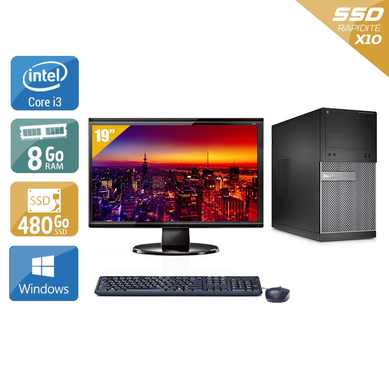Acheter Dell Optiplex 3020 Tower i3 + Écran - 19'' 8Go RAM 480Go SSD Windows 10 Bon étatOccasion certifiée reconditionnée Bon état - 265,83 € Dell Optiplex 3020 Tower i3 + Écran - 19'' 8Go RAM 480Go SSD Windows 10 Bon étatOccasion certifiée reconditionnée Bon état - reconditionné disponible sur Kiatoo