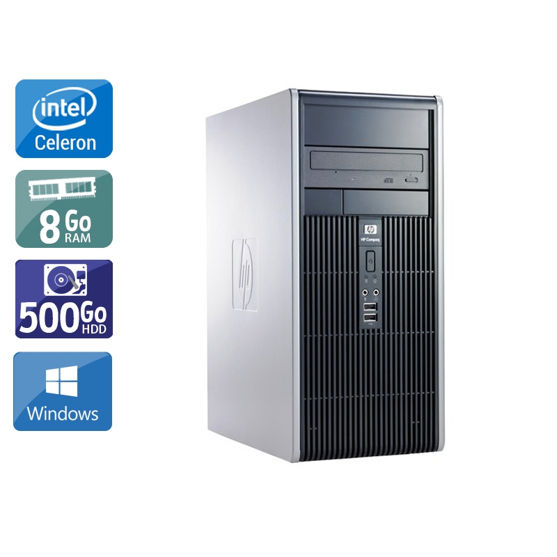 HP Compaq dc7800 Tower Celeron Dual Core - 8Go RAM 500Go HDD Windows 10  Bon étatOccasion certifiée reconditionnée Bon état -  reconditionné disponible sur Kiatoo