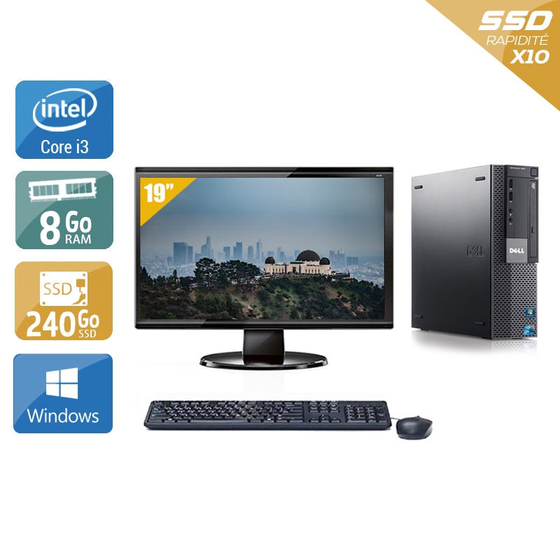 Acheter Dell Optiplex 980 SFF i3 + Écran - 19'' 8Go RAM 240Go SSD Windows 10 Bon étatOccasion certifiée reconditionnée Bon état - 224,17 € Dell Optiplex 980 SFF i3 + Écran - 19'' 8Go RAM 240Go SSD Windows 10 Bon étatOccasion certifiée reconditionnée Bon état - reconditionné disponible sur Kiatoo
