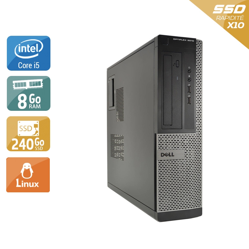 Acheter Dell Optiplex 3010 Desktop i5 - 8Go RAM 240Go SSD Linux Bon étatOccasion certifiée reconditionnée Bon état - 190,83 € Dell Optiplex 3010 Desktop i5 - 8Go RAM 240Go SSD Linux Bon étatOccasion certifiée reconditionnée Bon état - reconditionné disponible sur Kiatoo