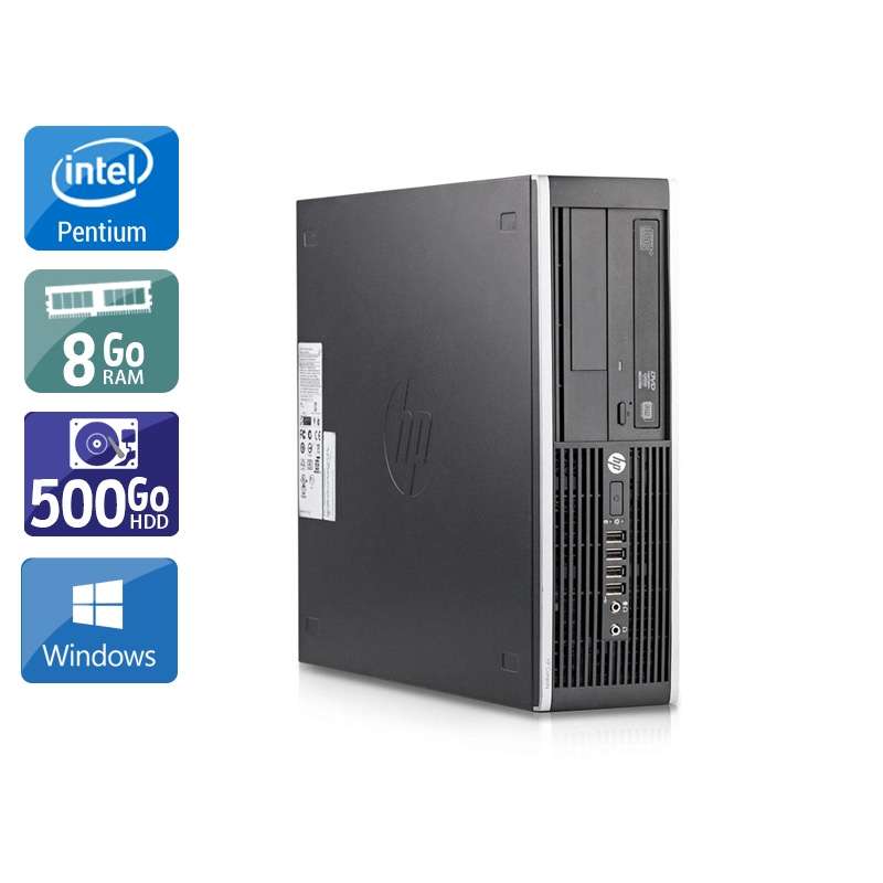 HP Compaq Elite 8200 SFF Pentium G Dual Core - 8Go RAM 500Go HDD Windows 10  Bon étatOccasion certifiée reconditionnée Bon état -  reconditionné disponible sur Kiatoo