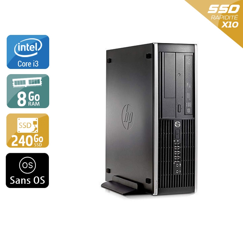 HP Compaq Pro 6300 SFF i3 - 8Go RAM 240Go SSD Sans OS  Bon étatOccasion certifiée reconditionnée Bon état -  reconditionné disponible sur Kiatoo