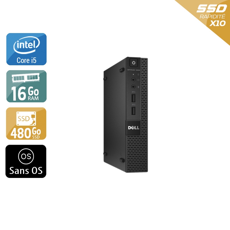 Dell Optiplex 9020M USDT i5 - 16Go RAM 480Go SSD Sans OS  Très bon étatOccasion certifiée reconditionnée Bon état -  reconditionné disponible sur Kiatoo