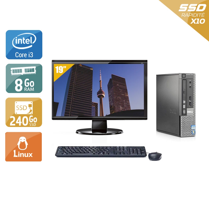Acheter Dell Optiplex 7010 USDT i3 + Écran - 19'' 8Go RAM 240Go SSD Linux Bon étatOccasion certifiée reconditionnée Bon état - 224,17 € Dell Optiplex 7010 USDT i3 + Écran - 19'' 8Go RAM 240Go SSD Linux Bon étatOccasion certifiée reconditionnée Bon état - reconditionné disponible sur Kiatoo