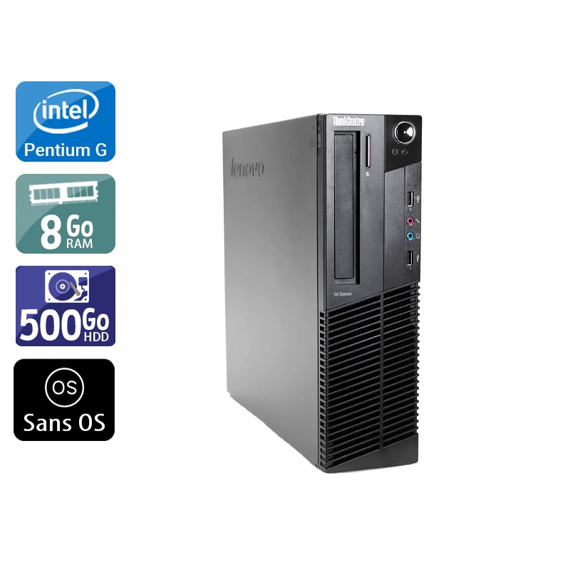 Lenovo ThinkCentre M91 SFF Pentium G Dual Core - 8Go RAM 500Go HDD Sans OS  Bon étatOccasion certifiée reconditionnée Bon état -  reconditionné disponible sur Kiatoo