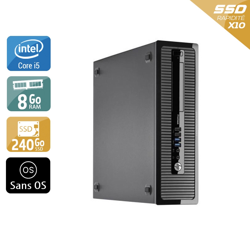 Acheter HP ProDesk 400 G1 SFF i5 - 8Go RAM 240Go SSD Sans OS Bon étatOccasion certifiée reconditionnée Bon état - 190,83 € HP ProDesk 400 G1 SFF i5 - 8Go RAM 240Go SSD Sans OS Bon étatOccasion certifiée reconditionnée Bon état - reconditionné disponible sur Kiatoo