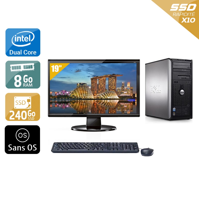 Acheter Dell Optiplex 380 Desktop Dual Core + Écran - 19'' 8Go RAM 240Go SSD Sans OS Très bon étatOccasion certifiée reconditionnée Bon état - 265,84 € Dell Optiplex 380 Desktop Dual Core + Écran - 19'' 8Go RAM 240Go SSD Sans OS Très bon étatOccasion certifiée reconditionnée Bon état - reconditionné disponible sur Kiatoo
