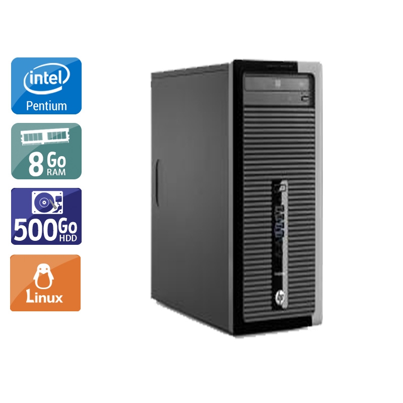 HP ProDesk 400 G1 Tower Pentium G Dual Core - 8Go RAM 500Go HDD Linux  Bon étatOccasion certifiée reconditionnée Bon état -  reconditionné disponible sur Kiatoo