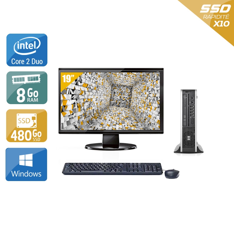 Acheter HP Compaq Elite 8000 USDT Core 2 Duo + Écran - 19'' 8Go RAM 480Go SSD Windows 10 Bon étatOccasion certifiée reconditionnée Bon état - 265,83 € HP Compaq Elite 8000 USDT Core 2 Duo + Écran - 19'' 8Go RAM 480Go SSD Windows 10 Bon étatOccasion certifiée reconditionnée Bon état - reconditionné disponible sur Kiatoo