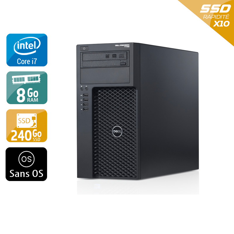 Acheter Dell Precision T1700 Tower i7 - 8Go RAM 240Go SSD Linux Bon étatOccasion certifiée reconditionnée Bon état - 190,83 € Dell Precision T1700 Tower i7 - 8Go RAM 240Go SSD Linux Bon étatOccasion certifiée reconditionnée Bon état - reconditionné disponible sur Kiatoo