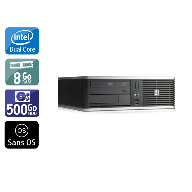 Acheter HP Compaq dc7900 SFF Dual Core - 8Go RAM 500Go HDD Sans OS Bon étatOccasion certifiée reconditionnée Bon état - 190,83 € HP Compaq dc7900 SFF Dual Core - 8Go RAM 500Go HDD Sans OS Bon étatOccasion certifiée reconditionnée Bon état - reconditionné disponible sur Kiatoo