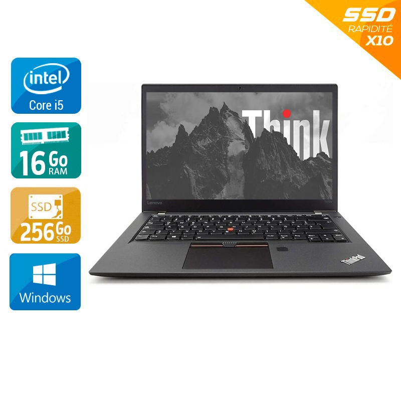 Acheter Lenovo ThinkPad T470 14'' i5 Gen 7 - 16Go RAM 256Go SSD Windows 10 État correctOccasion certifiée reconditionnée Bon état - 224,17 € Lenovo ThinkPad T470 14'' i5 Gen 7 - 16Go RAM 256Go SSD Windows 10 État correctOccasion certifiée reconditionnée Bon état - reconditionné disponible sur Kiatoo