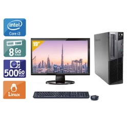 Lenovo ThinkCentre M90 SFF i3 + Écran - 19'' 8Go RAM 500Go HDD Linux Bon état -  reconditionné disponible sur Kiatoo