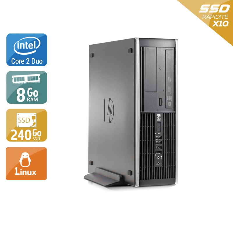 HP Compaq Elite 8000 SFF Core 2 Duo - 8Go RAM 240Go SSD Linux  Bon étatOccasion certifiée reconditionnée Bon état -  reconditionné disponible sur Kiatoo