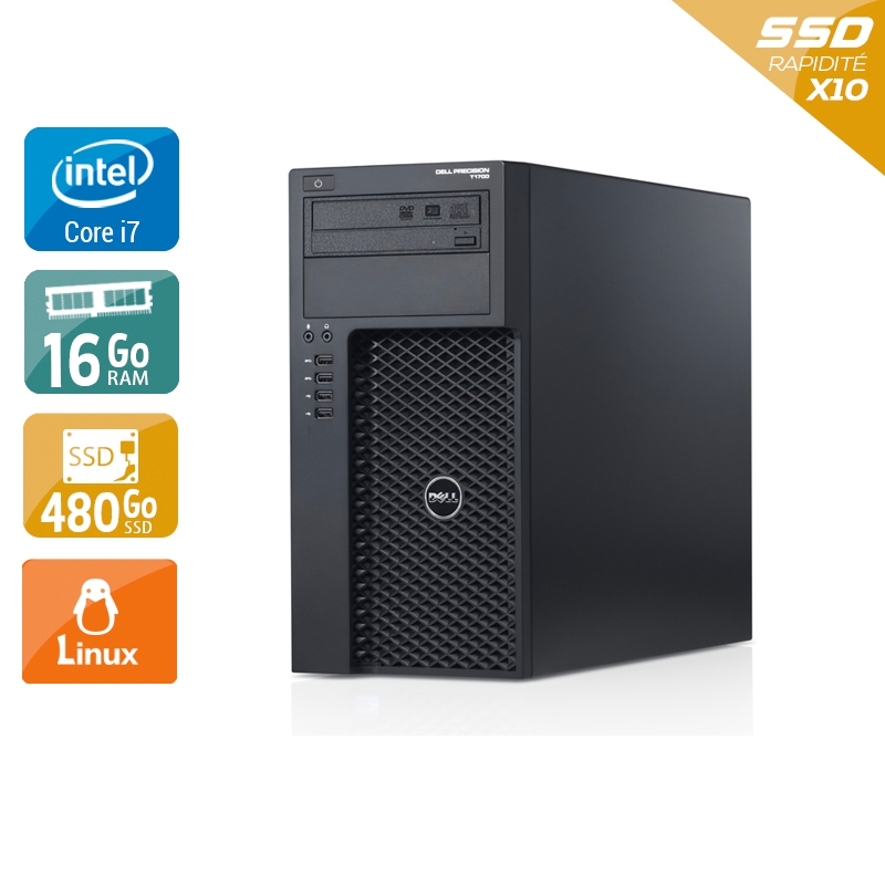 Acheter Dell Precision T1700 Tower i7 - 16Go RAM 480Go SSD Linux Très bon étatOccasion certifiée reconditionnée Bon état - 307,50 € Dell Precision T1700 Tower i7 - 16Go RAM 480Go SSD Linux Très bon étatOccasion certifiée reconditionnée Bon état - reconditionné disponible sur Kiatoo