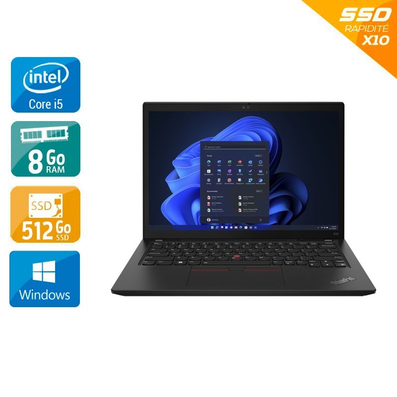 Acheter Lenovo Thinkpad X13 Gen 2 i5 Gen 11 13,3'' - 8Go RAM 512Go SSD Windows 11 État correctOccasion certifiée reconditionnée - 307,50 € Lenovo Thinkpad X13 Gen 2 i5 Gen 11 13,3'' - 8Go RAM 512Go SSD Windows 11 État correctOccasion certifiée reconditionnée - reconditionné disponible sur Kiatoo
