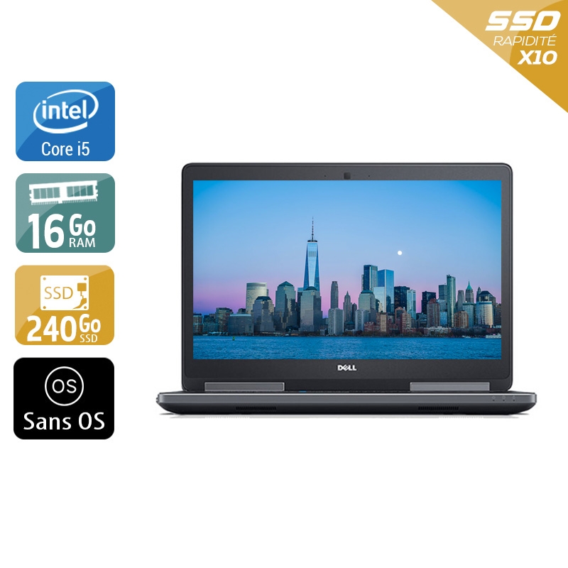 Acheter Dell Precision 7510 15,6'' i5 - 16Go RAM 240Go SSD Sans OS État correctOccasion certifiée reconditionnée Bon état - 365,83 € Dell Precision 7510 15,6'' i5 - 16Go RAM 240Go SSD Sans OS État correctOccasion certifiée reconditionnée Bon état - reconditionné disponible sur Kiatoo