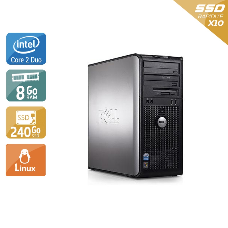 Acheter Dell Optiplex 760 Tower Core 2 Duo - 8Go RAM 240Go SSD Linux Bon étatOccasion certifiée reconditionnée Bon état - 190,83 € Dell Optiplex 760 Tower Core 2 Duo - 8Go RAM 240Go SSD Linux Bon étatOccasion certifiée reconditionnée Bon état - reconditionné disponible sur Kiatoo