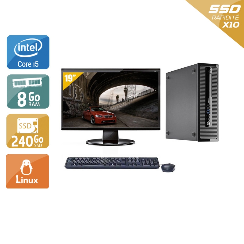 Acheter HP ProDesk 400 G1 SFF i5 + Écran - 19'' 8Go RAM 240Go SSD Linux Très bon étatOccasion certifiée reconditionnée Bon état - 265,84 € HP ProDesk 400 G1 SFF i5 + Écran - 19'' 8Go RAM 240Go SSD Linux Très bon étatOccasion certifiée reconditionnée Bon état - reconditionné disponible sur Kiatoo