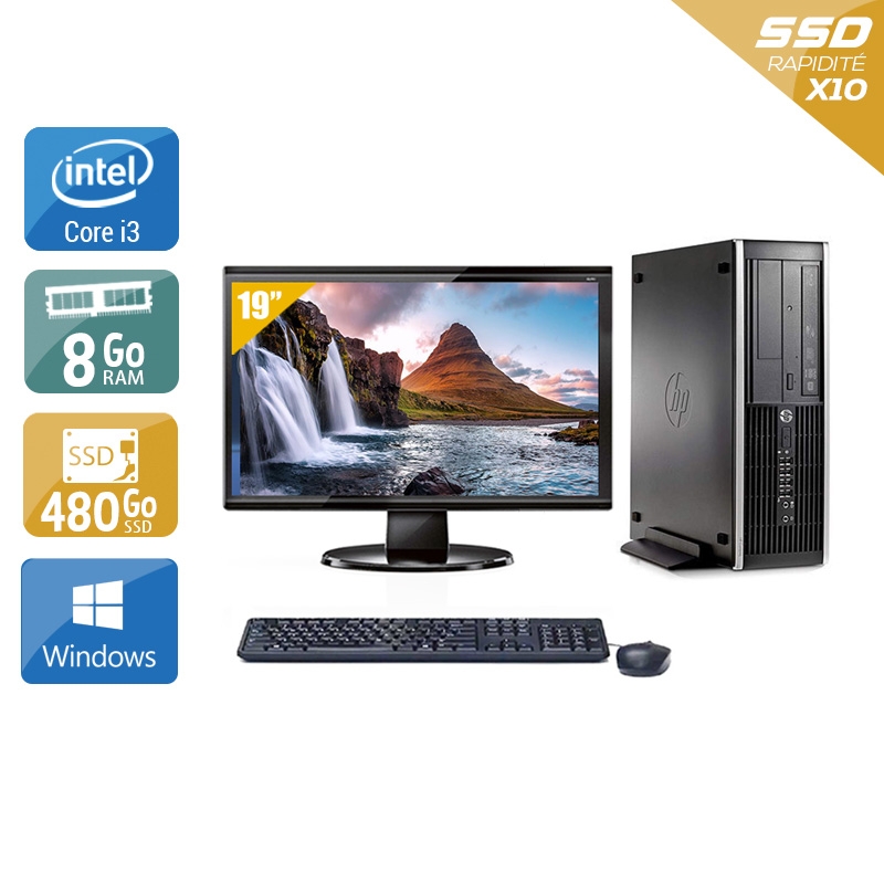 Acheter HP Compaq Pro 6300 SFF i3 + Écran - 19'' 8Go RAM 480Go SSD Windows 10 Bon étatOccasion certifiée reconditionnée Bon état - 265,83 € HP Compaq Pro 6300 SFF i3 + Écran - 19'' 8Go RAM 480Go SSD Windows 10 Bon étatOccasion certifiée reconditionnée Bon état - reconditionné disponible sur Kiatoo