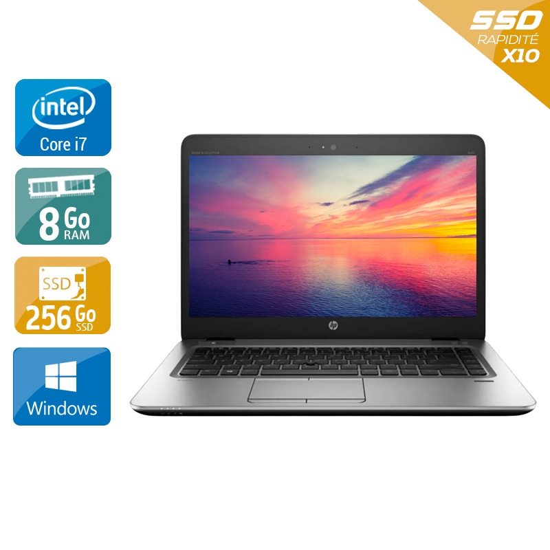 HP EliteBook 840r G4 14'' i5 Gen 7  - 8Go RAM 256Go SSD Windows 10 - Etat du Produit : État correct  État correctOccasion certifiée reconditionnée Bon état -  reconditionné disponible sur Kiatoo