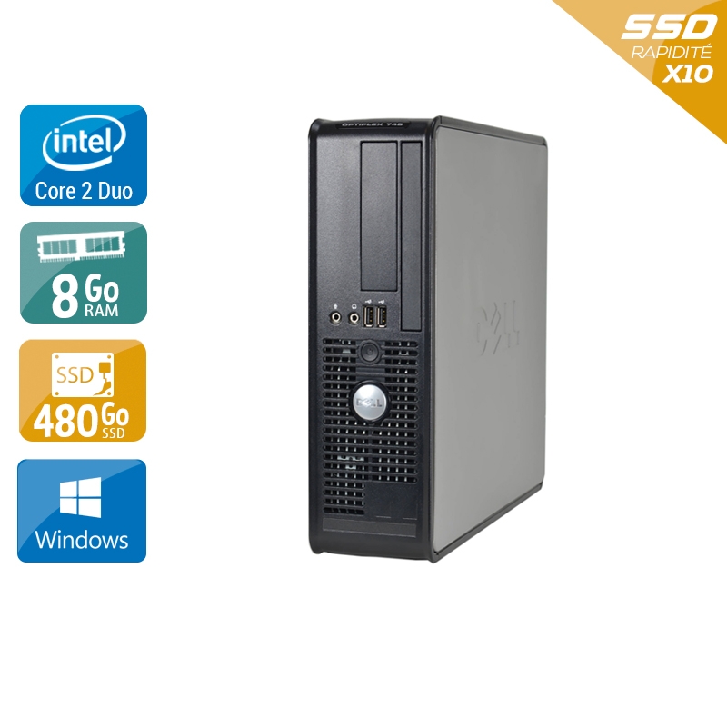 Acheter Dell Optiplex 745 SFF Core 2 Duo - 8Go RAM 480Go SSD Windows 10 Bon étatOccasion certifiée reconditionnée Bon état - 232,50 € Dell Optiplex 745 SFF Core 2 Duo - 8Go RAM 480Go SSD Windows 10 Bon étatOccasion certifiée reconditionnée Bon état - reconditionné disponible sur Kiatoo