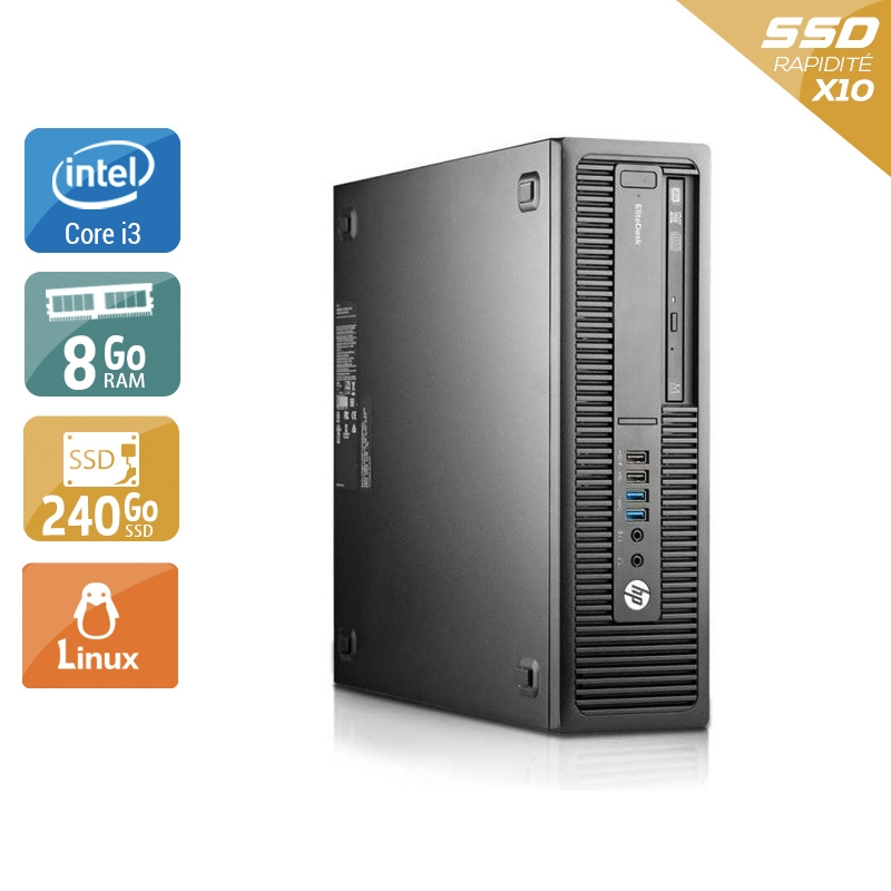 Acheter HP EliteDesk 800 G2 SFF i3 Gen 6 - 8Go RAM 240Go SSD Linux État correctOccasion certifiée reconditionnée Bon état - 165,83 € HP EliteDesk 800 G2 SFF i3 Gen 6 - 8Go RAM 240Go SSD Linux État correctOccasion certifiée reconditionnée Bon état - reconditionné disponible sur Kiatoo