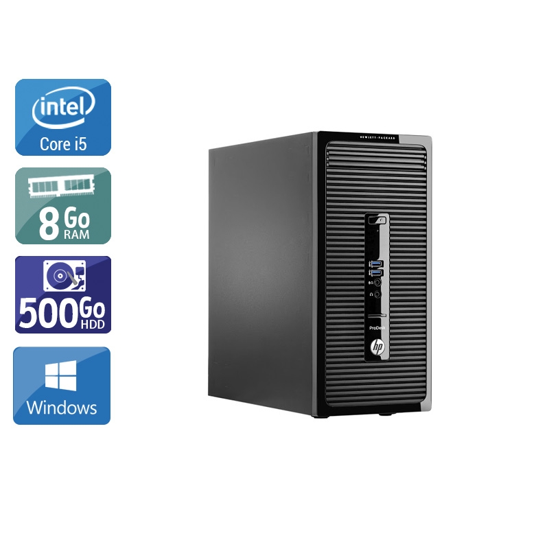 Acheter HP ProDesk 400 G2 Tower i5 - 8Go RAM 500Go HDD Windows 10 Bon étatOccasion certifiée reconditionnée Bon état - 190,83 € HP ProDesk 400 G2 Tower i5 - 8Go RAM 500Go HDD Windows 10 Bon étatOccasion certifiée reconditionnée Bon état - reconditionné disponible sur Kiatoo