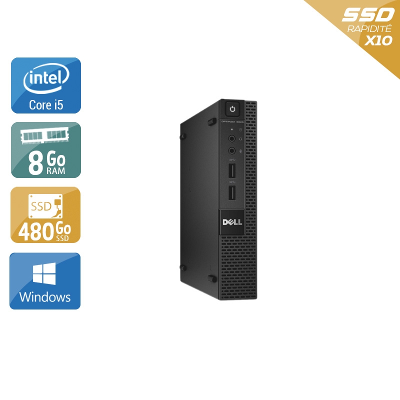 Dell Optiplex 9020M USDT i5 - 8Go RAM 480Go SSD Windows 10  Très bon étatOccasion certifiée reconditionnée Bon état -  reconditionné disponible sur Kiatoo