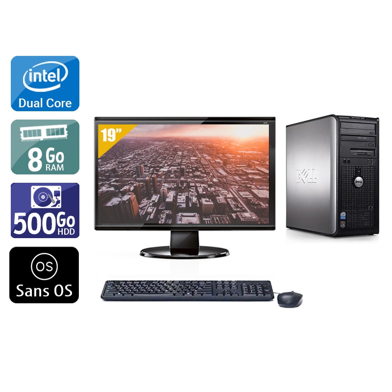Acheter Dell Optiplex 760 Tower Dual Core + Écran - 19'' 8Go RAM 500Go HDD Sans OS Bon étatOccasion certifiée reconditionnée Bon état - 224,17 € Dell Optiplex 760 Tower Dual Core + Écran - 19'' 8Go RAM 500Go HDD Sans OS Bon étatOccasion certifiée reconditionnée Bon état - reconditionné disponible sur Kiatoo