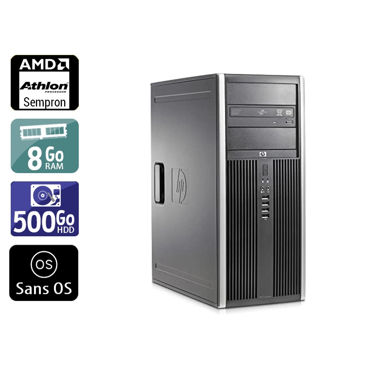 Acheter HP Compaq dc5750 Tower AMD Sempron - 8Go RAM 500Go HDD Sans OS Très bon étatOccasion certifiée reconditionnée Bon état - 232,50 € HP Compaq dc5750 Tower AMD Sempron - 8Go RAM 500Go HDD Sans OS Très bon étatOccasion certifiée reconditionnée Bon état - reconditionné disponible sur Kiatoo