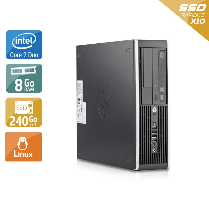 HP Compaq Elite 8200 SFF Core 2 Duo - 8Go RAM 240Go SSD Linux  État correctOccasion certifiée reconditionnée Bon état -  reconditionné disponible sur Kiatoo