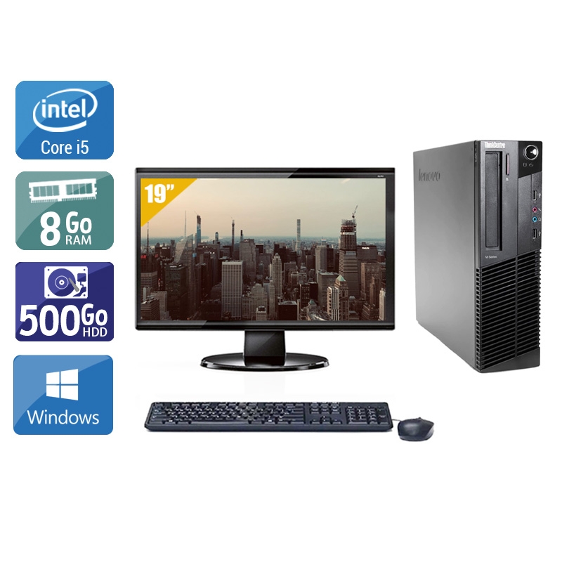 Acheter Lenovo ThinkCentre M82 SFF i5 + Écran - 19'' 8Go RAM 500Go HDD Windows 10 Bon étatOccasion certifiée reconditionnée Bon état - 224,17 € Lenovo ThinkCentre M82 SFF i5 + Écran - 19'' 8Go RAM 500Go HDD Windows 10 Bon étatOccasion certifiée reconditionnée Bon état - reconditionné disponible sur Kiatoo