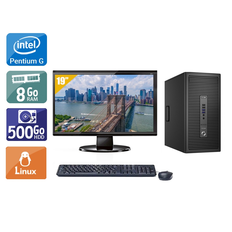 Acheter HP ProDesk 600 G2 Tower Pentium G Dual Core Gen 6 + Écran - 19'' 8Go RAM 500Go HDD Linux Bon étatOccasion certifiée reconditionnée Bon état - 224,17 € HP ProDesk 600 G2 Tower Pentium G Dual Core Gen 6 + Écran - 19'' 8Go RAM 500Go HDD Linux Bon étatOccasion certifiée reconditionnée Bon état - reconditionné disponible sur Kiatoo