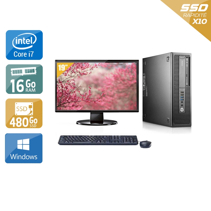 Acheter HP EliteDesk 800 G1 SFF i7 + Écran - 19'' 16Go RAM 480Go SSD Windows 10 Bon étatOccasion certifiée reconditionnée Bon état - 299,17 € HP EliteDesk 800 G1 SFF i7 + Écran - 19'' 16Go RAM 480Go SSD Windows 10 Bon étatOccasion certifiée reconditionnée Bon état - reconditionné disponible sur Kiatoo