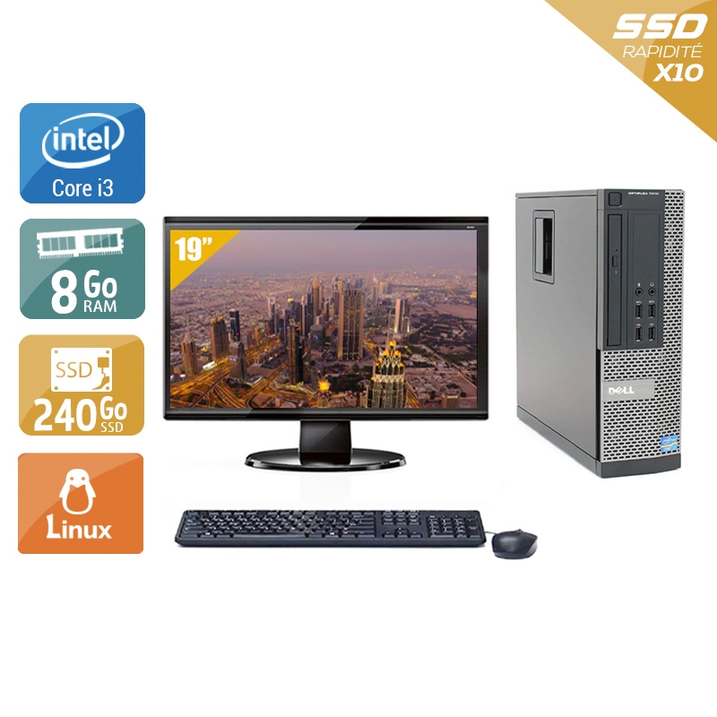 Acheter Dell Optiplex 790 SFF i3 + Écran - 19'' 8Go RAM 240Go SSD Linux Bon étatOccasion certifiée reconditionnée Bon état - 224,17 € Dell Optiplex 790 SFF i3 + Écran - 19'' 8Go RAM 240Go SSD Linux Bon étatOccasion certifiée reconditionnée Bon état - reconditionné disponible sur Kiatoo