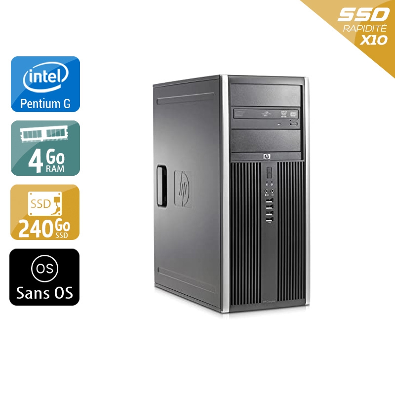 Acheter HP Compaq dc5700 Tower Pentium G Dual Core - 4Go RAM 240Go SSD Sans OS État correctOccasion certifiée reconditionnée Bon état - 165,83 € HP Compaq dc5700 Tower Pentium G Dual Core - 4Go RAM 240Go SSD Sans OS État correctOccasion certifiée reconditionnée Bon état - reconditionné disponible sur Kiatoo