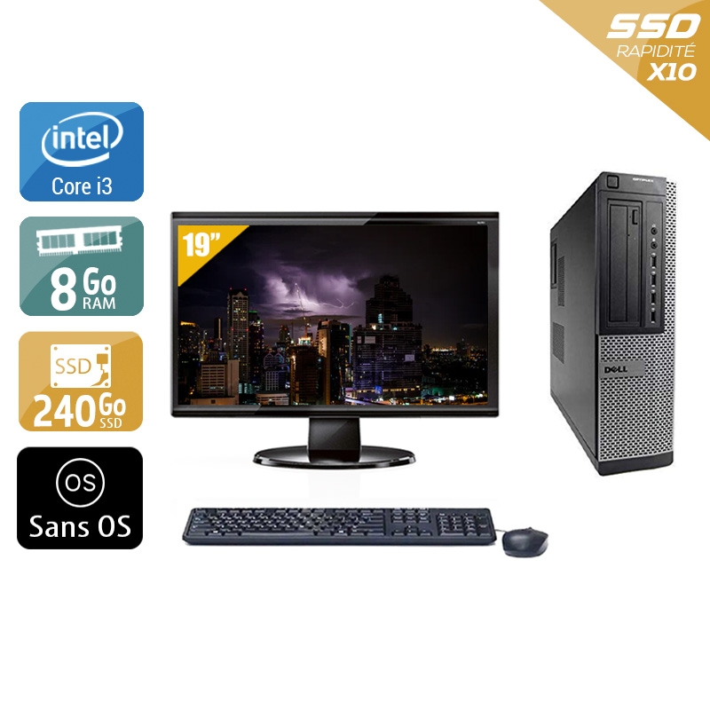 Acheter Dell Optiplex 990 Desktop i3 + Écran - 19'' 8Go RAM 240Go SSD Sans OS Bon étatOccasion certifiée reconditionnée Bon état - 224,17 € Dell Optiplex 990 Desktop i3 + Écran - 19'' 8Go RAM 240Go SSD Sans OS Bon étatOccasion certifiée reconditionnée Bon état - reconditionné disponible sur Kiatoo
