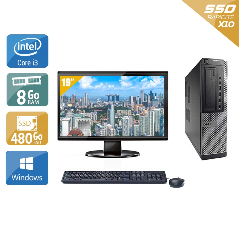 Acheter Dell Optiplex 9010 Desktop i3 + Écran - 19'' 8Go RAM 480Go SSD Windows 10 Bon étatOccasion certifiée reconditionnée Bon état - 265,83 € Dell Optiplex 9010 Desktop i3 + Écran - 19'' 8Go RAM 480Go SSD Windows 10 Bon étatOccasion certifiée reconditionnée Bon état - reconditionné disponible sur Kiatoo