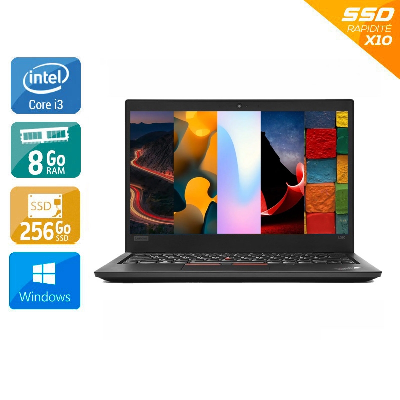Lenovo ThinkPad L380 13,3'' i3 Gen 8 - 8Go RAM 256Go SSD Windows 11  Bon étatOccasion certifiée reconditionnée Bon état -  reconditionné disponible sur Kiatoo