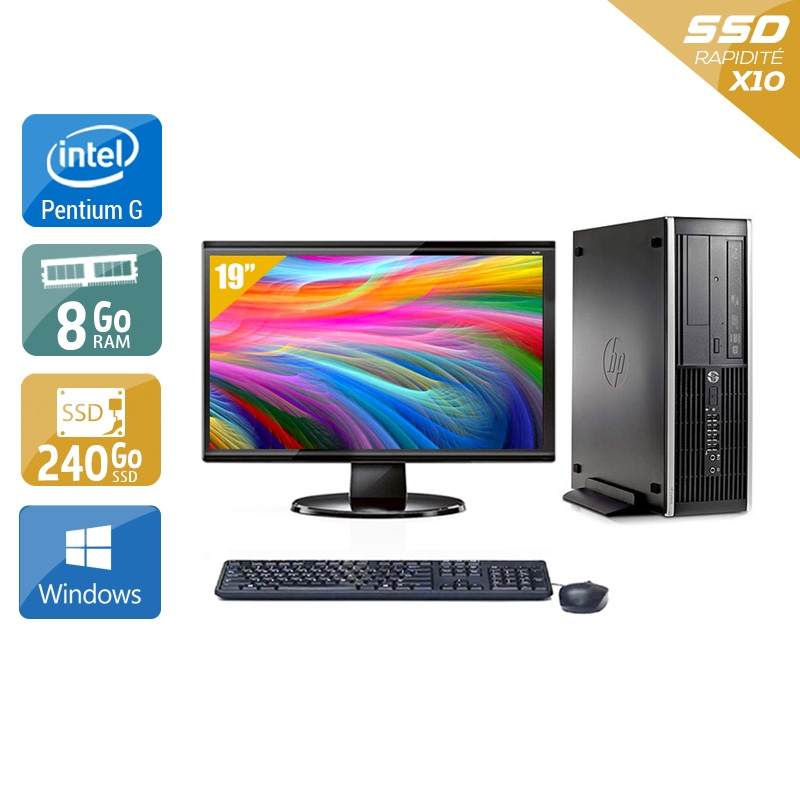 Acheter HP Compaq Pro 6200 SFF Pentium G Dual Core + Écran - 19'' 8Go RAM 240Go SSD Windows 10 Bon étatOccasion certifiée reconditionnée Bon état - 299,17 € HP Compaq Pro 6200 SFF Pentium G Dual Core + Écran - 19'' 8Go RAM 240Go SSD Windows 10 Bon étatOccasion certifiée reconditionnée Bon état - reconditionné disponible sur Kiatoo