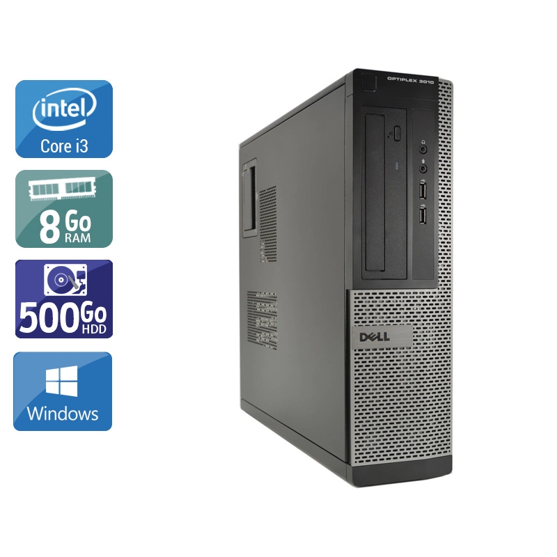 Acheter Dell Optiplex 3010 Desktop i3 - 8Go RAM 500Go HDD Windows 10 Bon étatOccasion certifiée reconditionnée Bon état - 190,83 € Dell Optiplex 3010 Desktop i3 - 8Go RAM 500Go HDD Windows 10 Bon étatOccasion certifiée reconditionnée Bon état - reconditionné disponible sur Kiatoo