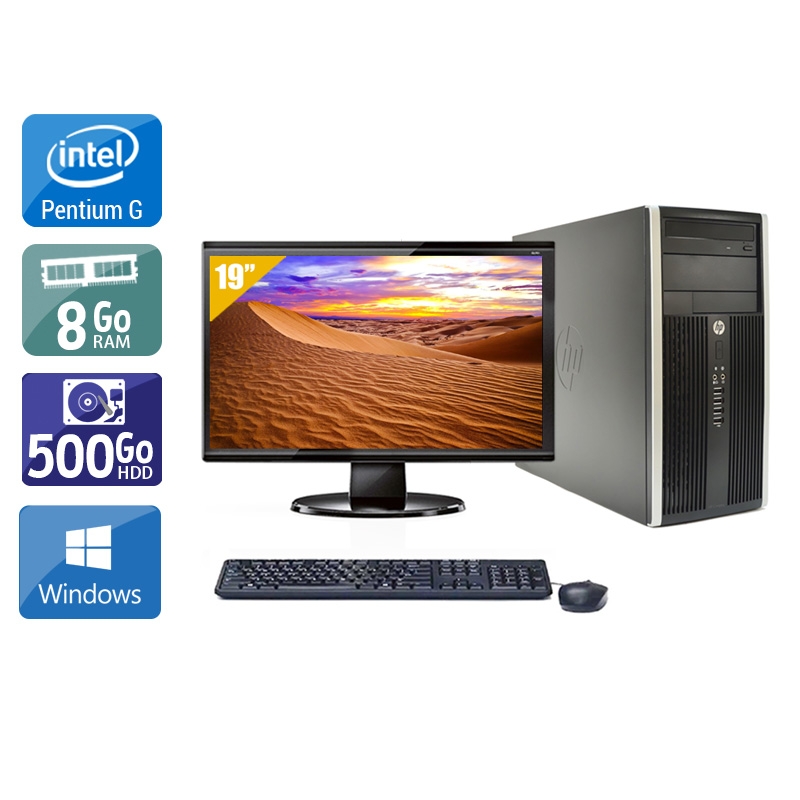 Acheter HP Compaq Pro 6200 Tower Pentium G Dual Core + Écran - 19'' 8Go RAM 500Go HDD Windows 10 Bon étatOccasion certifiée reconditionnée Bon état - 265,83 € HP Compaq Pro 6200 Tower Pentium G Dual Core + Écran - 19'' 8Go RAM 500Go HDD Windows 10 Bon étatOccasion certifiée reconditionnée Bon état - reconditionné disponible sur Kiatoo