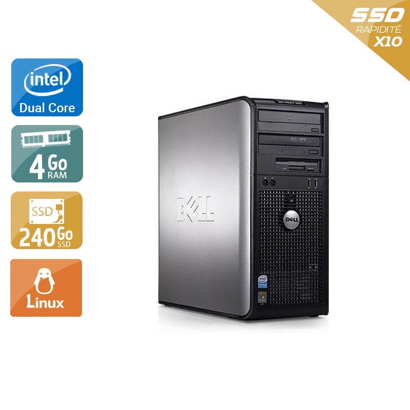 Dell Optiplex 360 Tower Dual Core - 4Go RAM 240Go SSD Linux  Bon étatOccasion certifiée reconditionnée Bon état -  reconditionné disponible sur Kiatoo