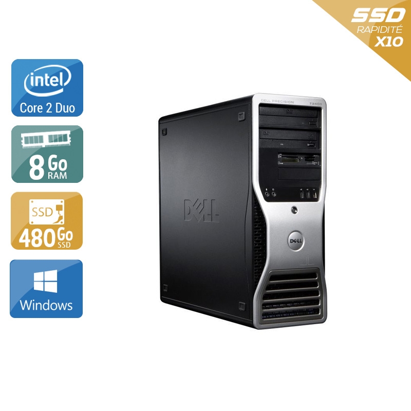Acheter Dell Precision T3400 Tower Core 2 Duo - 8Go RAM 480Go SSD Windows 10 Bon étatOccasion certifiée reconditionnée Bon état - 232,50 € Dell Precision T3400 Tower Core 2 Duo - 8Go RAM 480Go SSD Windows 10 Bon étatOccasion certifiée reconditionnée Bon état - reconditionné disponible sur Kiatoo