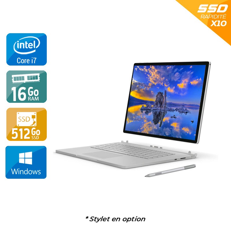 Acheter Microsoft Surface Book 2 13,5'' i7 Gen 8 16Go RAM 512Go SSD Windows 10 Bon étatOccasion certifiée reconditionnée Bon état - 690,83 € Microsoft Surface Book 2 13,5'' i7 Gen 8 16Go RAM 512Go SSD Windows 10 Bon étatOccasion certifiée reconditionnée Bon état - reconditionné disponible sur Kiatoo