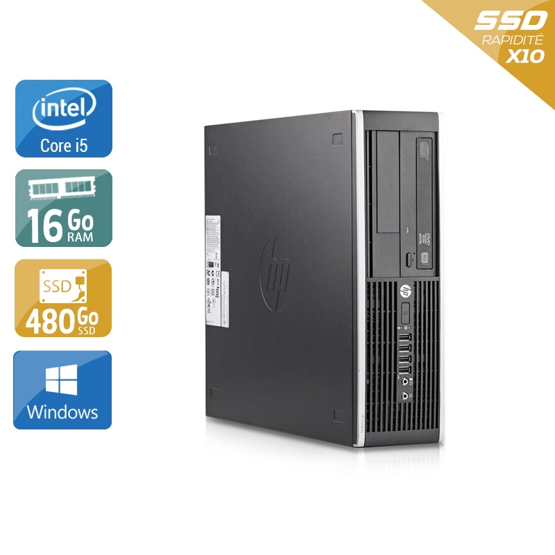 HP Compaq Elite 8200 SFF i5 - 16Go RAM 480Go SSD Windows 10  Très bon étatOccasion certifiée reconditionnée Bon état -  reconditionné disponible sur Kiatoo